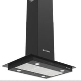 Faber HERCULES ISOLA DTC BK 60 Kitchen Chimney | 60 cm, 1400 m³/hr, Suspended, 3-Layer Baffle Filter, Dual Touch