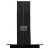 Faber HERCULES ISOLA SMART DTC BK 90 Island Chimney, 90 cm, 1400 m³/hr, Triple-Layer Baffle Filter, Dual Touch Control