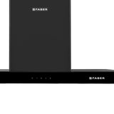 Faber HERCULES ISOLA SMART DTC BK 90 Island Chimney, 90 cm, 1400 m³/hr, Triple-Layer Baffle Filter, Dual Touch Control