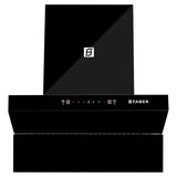 Faber LAUREN IN HC SC FL BK 75 Kitchen Chimney | 75 cm, 1400 m³/hr, Filterless, Heat Auto Clean, Odor Sensor