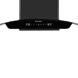 Faber MARCUS HC SC BK FL 90 Kitchen Chimney | 90 cm, 1300 m³/hr, Filterless, Auto Clean, Touch & Gesture