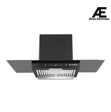 Faber MERCURY PRO IN HC SC BK FL 90 Kitchen Chimney | 90 cm, 1200 m³/hr, Baffle Filter, Auto Clean, Touch & Gesture