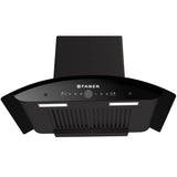 Faber HOOD MYSTIC HC SC FL BK IN 90 Auto Clean Kitchen Chimney, 90 cm, 1500 m³/hr, Filterless, BLDC Motor