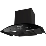 Faber HOOD MYSTIC HC SC FL BK IN 90 Auto Clean Kitchen Chimney, 90 cm, 1500 m³/hr, Filterless, BLDC Motor