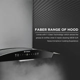 Faber HOOD PRIMUS PLUS ENERGY IN HCSC BK 60 Kitchen Chimney | 60 cm, 1500 m³/hr, Heat Auto Clean, Baffle Filter