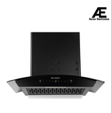 Faber STELLA 3D IN HC SC FL BK 60 Kitchen Chimney, 60 cm, 1400 m³/hr, Filterless, Heat Auto Clean, Odor Sensor