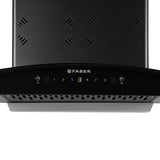Faber STELLA 3D IN HC SC FL BK 60 Kitchen Chimney, 60 cm, 1400 m³/hr, Filterless, Heat Auto Clean, Odor Sensor