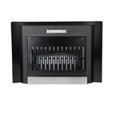 Faber STELLA 3D IN HC SC FL BK 60 Kitchen Chimney, 60 cm, 1400 m³/hr, Filterless, Heat Auto Clean, Odor Sensor