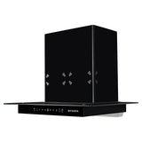 Faber VENUS 3D PLUS HC SC BK BF 60 Kitchen Chimney | 60 cm, 1350 m³/hr, Baffle Filter, Heat Auto Clean, Touch & Gesture