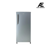 Haier 185L 1 Star Direct Cool Single Door Refrigerator | Toughened Glass Shelves | Large Veg Box | Fast Ice Making | Longer Cooling Retention | Easy Clean Back (HRD-2061SMA-N, Moon Silver)