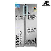 Haier 602L 3Star 2 Door Premium Glass Door Side by Side Frost Free Refrigerator|Convertible|Smart Sense AI|Expert Inverter|Digital Display Panel|Deo Fresh Technology (HRS-682PMGU1, Mirror Glass)