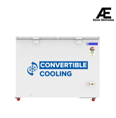 Blue Star HT4-N350 350L Hard Top Double Door Convertible Deep Freezer | 310L Storage | 4 Star | White