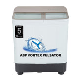 Haier 7 Kg 5 star SEMI Automatic Top Loading Washing Machine HTW70-178N, white, Anti Bacterial anti bacterial vortex Pulsator, Magic Filter, 1300 RPM & Castors)