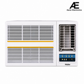 Haier 1.5 Ton 3 Star Fixed Speed Window AC, Copper Condenser, Turbo Cooling, Long Air Throw, Anti-Bacterial Filter, Cools at 54°C, White, HWA18-W3NB-PF