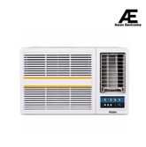 Haier 1.5 Ton 3 Star Inverter Window AC, Copper Condenser, Turbo Cooling, Long Air Throw, Anti-Bacterial Filter, Heavy Duty Cooling at 54°C, White, HWA18-W3NB-PI