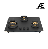 Faber 72 cm 3 Burner Built-in Gas Hob with Brass Burners, Auto Ignition & Flame Failure Device – Hob Verona HD723 CI FFD AI