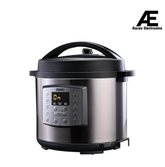 Usha iChef 6 Litre Electric Pressure Cooker | 1000W | 10 Indian Preset Menu | Keep Warm Fuction | Delay Timer | Slow Cooker | Automatic Rice Cooker, Steamer & More (Stainless Steel)