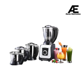 USHA iChef Mixer Grinder 750W 3 Jars, 8-in-1 Functions, Dual Lock Technology, 3-Speed with Inching Settings, Jars with Flow Breakers, Easy Push-Lid Opening,(ICHEF MG 3J 750W WHITE & BLACK)