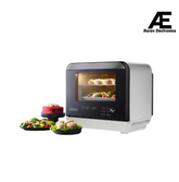 Usha iChef Steam Oven | Air Fryer | Steamer | 39 Pre-set Menus | 11 in-1 Functions | 3 Level cooking | Turbo Air Circulation | 1000 W Heating element and 800 W 3D Steam & 18L (White)
