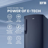 IFB Smart Choice 187L 2 Star Direct-Cool Single Door Refrigerator (IFBDC-2132NCSE, Blue) Extraordinary Storage with Humidity Controller