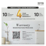 IFB 187L 3 Star Direct-Cool Single Door Refrigerator (IFBDC-2133NBHED, Floral Falls Blue) Extraordinary Space with Base Drawer and Humidity Controller
