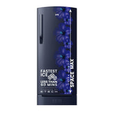 IFB 187L 3 Star Direct-Cool Single Door Refrigerator (IFBDC-2133NBHED, Floral Falls Blue) Extraordinary Space with Base Drawer and Humidity Controller
