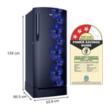 IFB 187L 3 Star Direct-Cool Single Door Refrigerator (IFBDC-2133NBHED, Floral Falls Blue) Extraordinary Space with Base Drawer and Humidity Controller