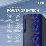 IFB 187L 3 Star Direct-Cool Single Door Refrigerator (IFBDC-2133NBHED, Floral Falls Blue) Extraordinary Space with Base Drawer and Humidity Controller