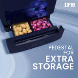IFB 187L 3 Star Direct-Cool Single Door Refrigerator (IFBDC-2133NBHED, Floral Falls Blue) Extraordinary Space with Base Drawer and Humidity Controller