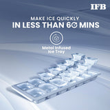 IFB 187L 3 Star Direct-Cool Single Door Refrigerator (IFBDC-2133NBHED, Floral Falls Blue) Extraordinary Space with Base Drawer and Humidity Controller