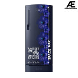 IFB 187L 3 Star Direct-Cool Single Door Refrigerator (IFBDC-2133NBHED, Floral Falls Blue) Extraordinary Space with Base Drawer and Humidity Controller