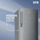IFB 206L 5 Star Direct Cool Single Door Refrigerator (IFBDC-2325DBSE, Brush Grey, Advanced Inverter Compressor, Extraordinary Storage with Humidity Controller)