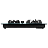 Faber Maxus 60cm 3 Burner Built-In Gas Hob | 8mm Toughened Black Glass | Auto Ignition | Cast Iron Pan Support - Hob Maxus HT603 CRS BR CI AI