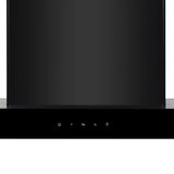 Faber Janus Isola 90 cm Ceiling Mounted Kitchen Chimney with 1400 m³/hr Suction, 3-Layer Baffle Filter, Touch & Gesture Control & LED Lights, Black – HOOD JANUS ISOLA BK 90