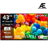 Sony 108 cm (43 inches) BRAVIA 2M2 Series 4K Ultra HD Smart LED Google TV K-43S22M2