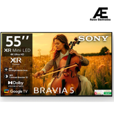 Sony 139 cm (55 inches) BRAVIA 5 Series 4K Ultra HD Smart Mini LED Google TV K-55XR55A