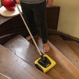 KARCHER Cordless Electric Broom KB 5, Contactless Waste Container, Automatic on/Off Switch, Reliable Floor and Carpet Cleaning (Yellow and Black)