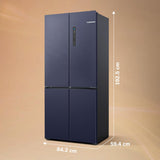 Bosch 503L, 3 Star, Frost Free 4 Door Side-by-Side Refrigerator with Perfect fit technology,Zero Gap, Prevents wall collision,VitaFresh Plus Technology(2026 Model, KCP88E256I, Dark Lake Metal)