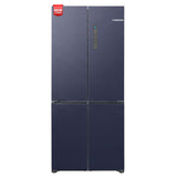 Bosch 503L, 3 Star, Frost Free 4 Door Side-by-Side Refrigerator with Perfect fit technology,Zero Gap, Prevents wall collision,VitaFresh Plus Technology(2026 Model, KCP88E256I, Dark Lake Metal)