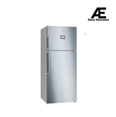 Bosch Series 6 542 L Frost Free Double Door Refrigerator, Freezer on Top, Total No Frost, Brushed Steel Anti-Fingerprint, 186 x 75 cm (KDN76AID0I)