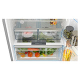 Bosch Series 4 508 L Free-Standing Fridge-Freezer with Bottom Freezer, Total No Frost, Brushed Black Steel Anti-Fingerprint (KGN56CX41I)