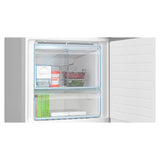 Bosch Series 4 508 L Free-Standing Fridge-Freezer with Bottom Freezer, Total No Frost, Brushed Black Steel Anti-Fingerprint (KGN56CX41I)