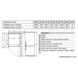 Bosch Series 4 508 L Free-Standing Fridge-Freezer with Bottom Freezer, Total No Frost, Brushed Black Steel Anti-Fingerprint (KGN56CX41I)