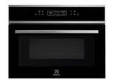 Electrolux 43L 45cm Built-In Oven with 17 Functions, UltimateTaste 500, Glass, Black, KVLBE00X