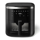 Bosch Crispmaxx Air Fryer 7.2L with baking tray, With Touch Panel,7 Presets menus,Illuminated Viewing Window, Shake Alarm,MAF671B5IN,Black
