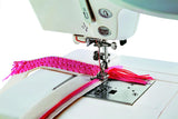 Usha Janome Marvela Pink Sewing Machine | Automatic Zig-Zag, 7 Built-In Stitches, 14 Stitch Functions (140737467), Free Threads Of Joy Sewing Kit (Open box / without box)