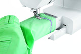 Usha Janome Marvela Pink Sewing Machine | Automatic Zig-Zag, 7 Built-In Stitches, 14 Stitch Functions (140737467), Free Threads Of Joy Sewing Kit (Open box / without box)