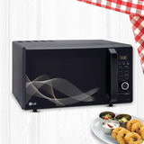 LG 28L Convection Microwave Oven with Diet Fry, Stainless Steel Cavity & Auto Cook, Black (MC2886BHT)