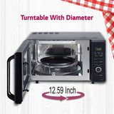 LG 28L Convection Microwave Oven with Diet Fry, Stainless Steel Cavity & Auto Cook, Black (MC2886BHT)