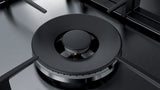 Bosch Series 6 Built-in Gas Hob 90 cm Stainless Steel with 5 Burners, StepFlame Technology & Wok Burner - PCR9A5B90I